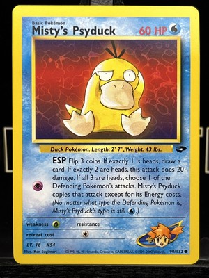 Pokemon Card Misty's Psyduck Gym Challenge 90/132 LP | eBay