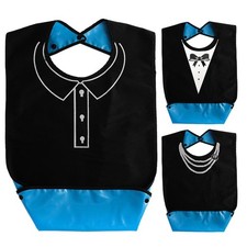 Adult Bibs Reusable Feeding Bib for Elderly with Crumb Catcher for Elderly