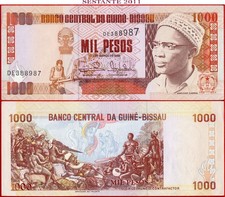 GUINEA BISSAU 1.000 1000 PESOS 1 3 1993 P 13b UNC free shipping from 100$