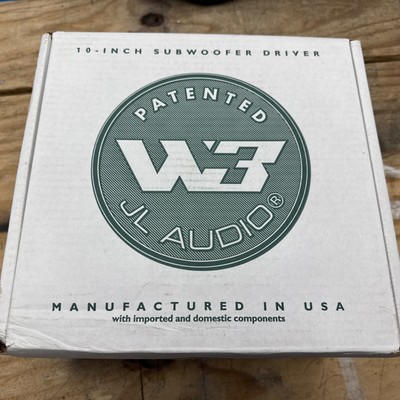 JL Audio 10W3v3-4 10'' 4 Ohm 500W Car Subwoofer W3 Brand New