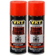 VHT Paint VHTSP119 (2-PACK); Engine Enamel 11oz Aerosol Chevy Orange Red 550°F