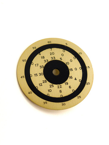 Vulcain Innen / Rückseite Zifferblatt für die Vulcain Nautical Ref S 2321 A aus den 60er Jahren.N