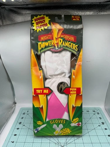 Mighty Morphin Power Rangers Pink Ranger Gloves Kimberly 90s New In Box