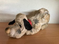 TN Nomura B/O Tin Cloth Toy 8" PUPPY DOG Vintage made in Japan