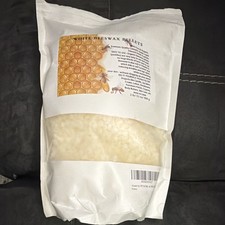 Weiße Bienenwachspellets/Perlen/Pastillen 100 % rein 2 Pfund 32 Unzen (906 g)