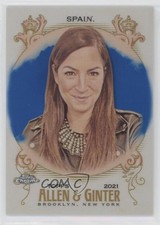 2021 Topps Allen & Ginter Chrome Blue Refractor 114/150 Sarah Spain #206 09j5