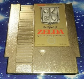 The Legend of ZELDA Gold NES Authentic Cart & Sleeve TESTED CLEANED GOOD BATTERY