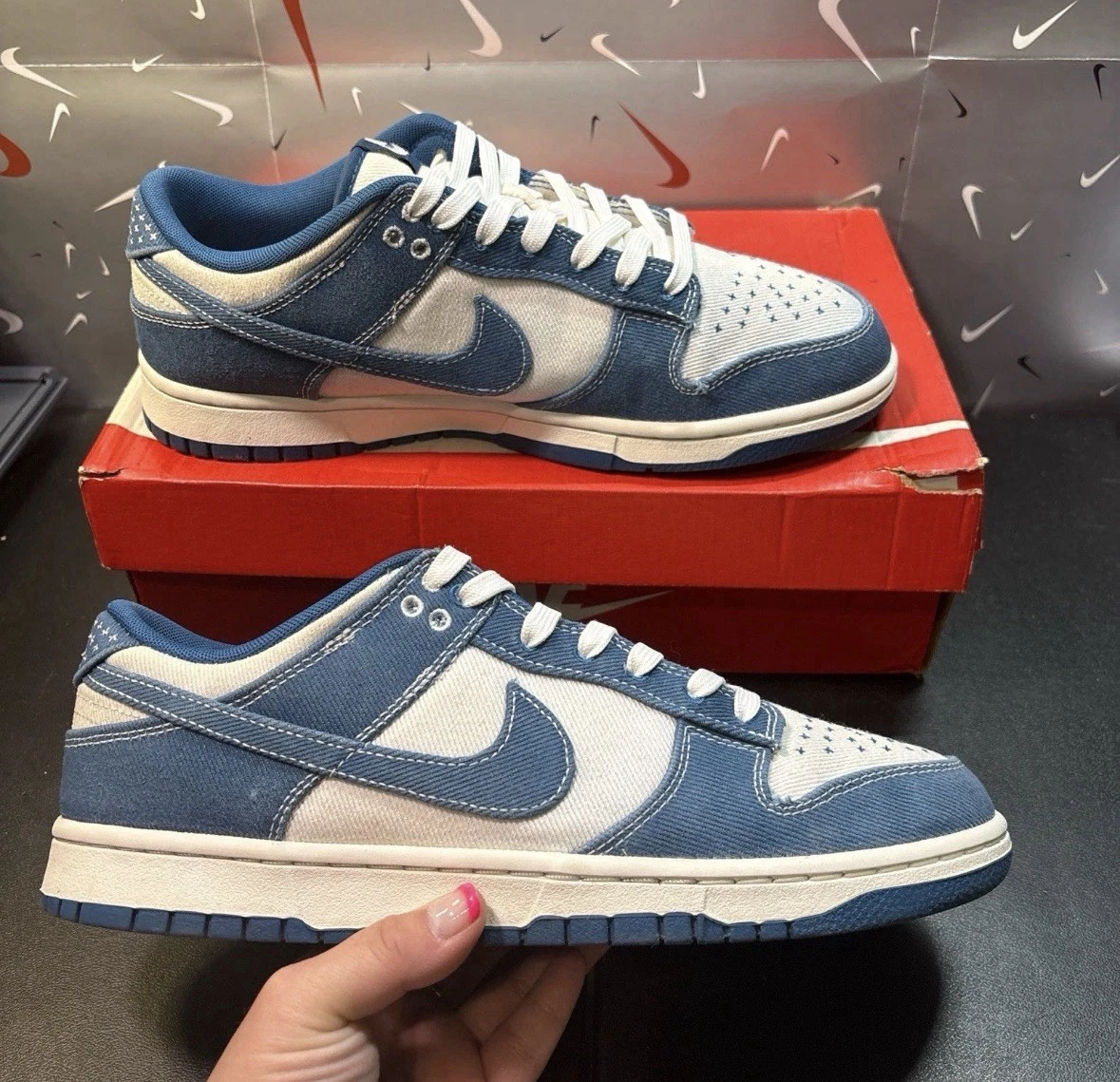 Nike Dunk Low SE Sashiko - Industrial Blue for Sale | Authenticity