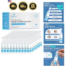 Saline Solution, 300ml /10.56 FL OZ Normal Solution for Multiple Household Us...