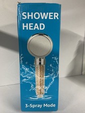Image of 3-Mode Shower Head with Tourmaline & Zeolite Beads – Rainfall Massage Jetting