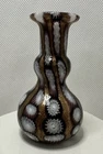 VTG MINI Hand Blown Murano Glass Fratelli Toso Bud Vase Copper Adventuri G2U