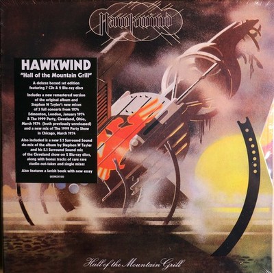 Hawkwind-Hall of the Mountain Grill UK prog box set 7 cds + 2 Blu-ray