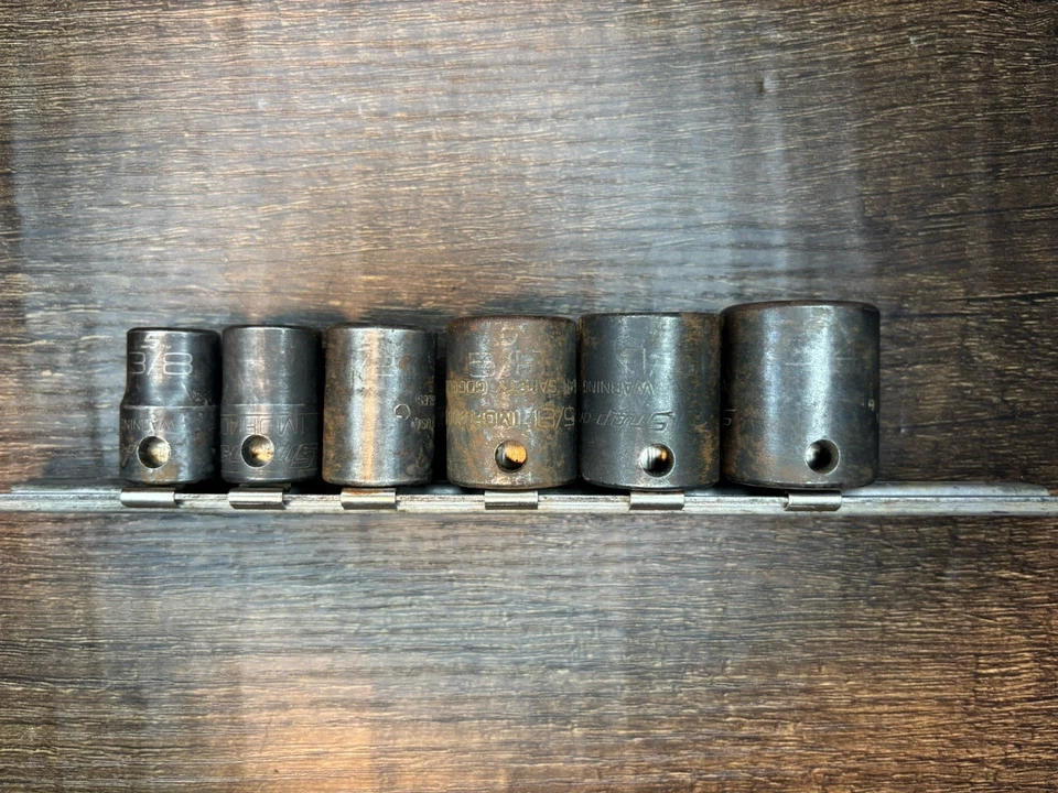 Snap On 6pc Sae 1/2" Dr. 12 Pt Shallow Impact Socket Set - Image 2 of 4