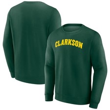 Men's Green Clarkson Golden Knights Short Name Fleece Pullover Sweatshirt