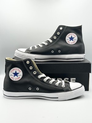 Converse Chuck Taylor All Star Leather CLASSIC Shoes Black Men s Size 11.5