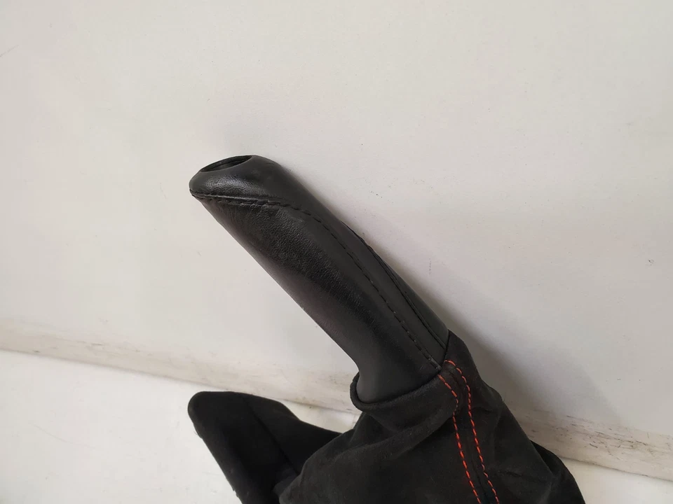 ✅ 16-21 OEM BMW F87 M2 cupé bota freno de mano mango cuero con puntada naranja Foto 2 de 4