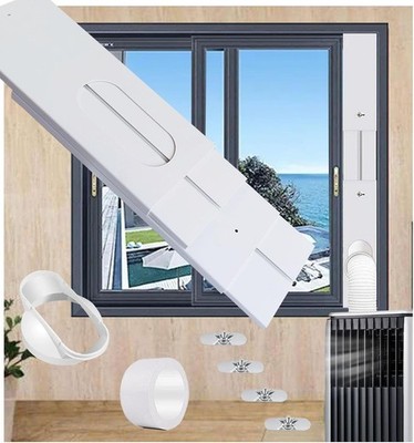 Kit De Ventana De Aire Acondicionado Portatil Con Manguera De Escape De 5.9'' NEW