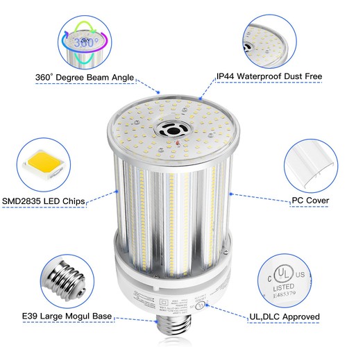 100W E39 Mogul Base LED Corn Bulb Light Warehouse Factory Barn Street Area Lamp - Picture 9 of 12