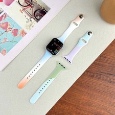 Gradient Slim Silicone Band Strap For Apple Watch Ultra3 Series 11/10/9/8/7/6/SE