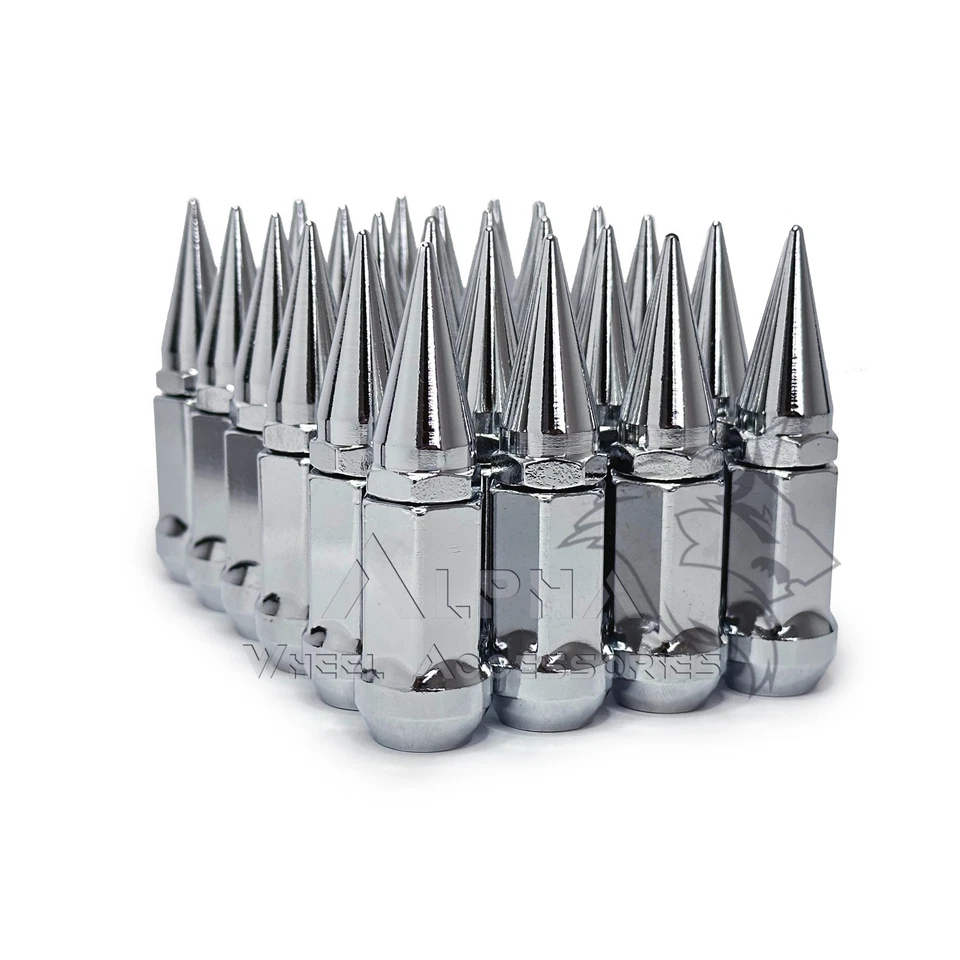 24 tuercas cromadas 12x1,5 clavos bellota para Toyota FJ Land Cruiser 4Runner Tacoma Foto 2 de 4