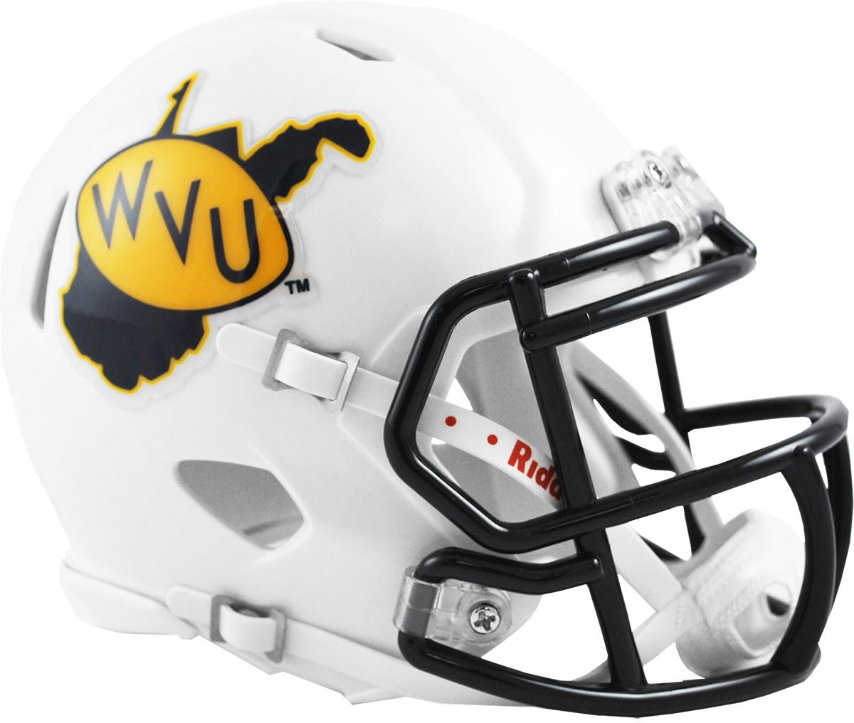 West Virginia Mountaineers Riddell Throwback Speed Mini Helm