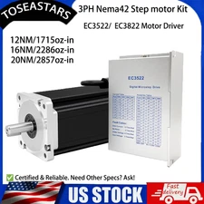 Nema42 3PH 110 Step Motor Kit 1.2° 110-220V For Heavy-Duty CNC Milling Machines