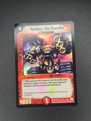 Rothus der Reisende 85a/110 Duel Masters Karte LP HOLO
