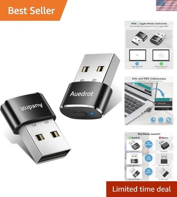 Mouse Jiggler Undetectable Metal USB Mouse Mover with Switch Button, Automati...