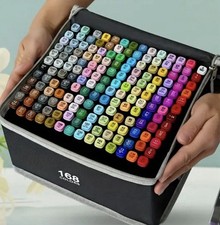 168 Color Dual Tip Alcohol Markers NEW Shipping Included