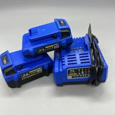 Kobalt 24-V 2-Pack Lithium-ion Battery Kit (2 Ah and 4 Ah)