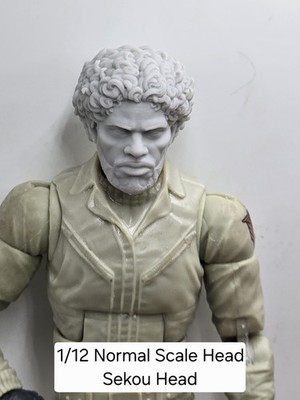 3d Printed SEKOU HEAD 6'' 1:12 Classified/Legends 