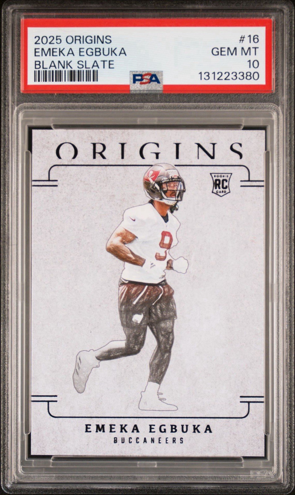 Emeka Egbuka: Panini Origins Blank Slate Case Hit RC PSA 10
