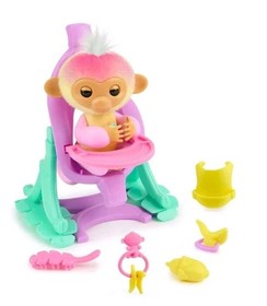 WowWee Fingerlings Baby Monkey Nursery Playset New