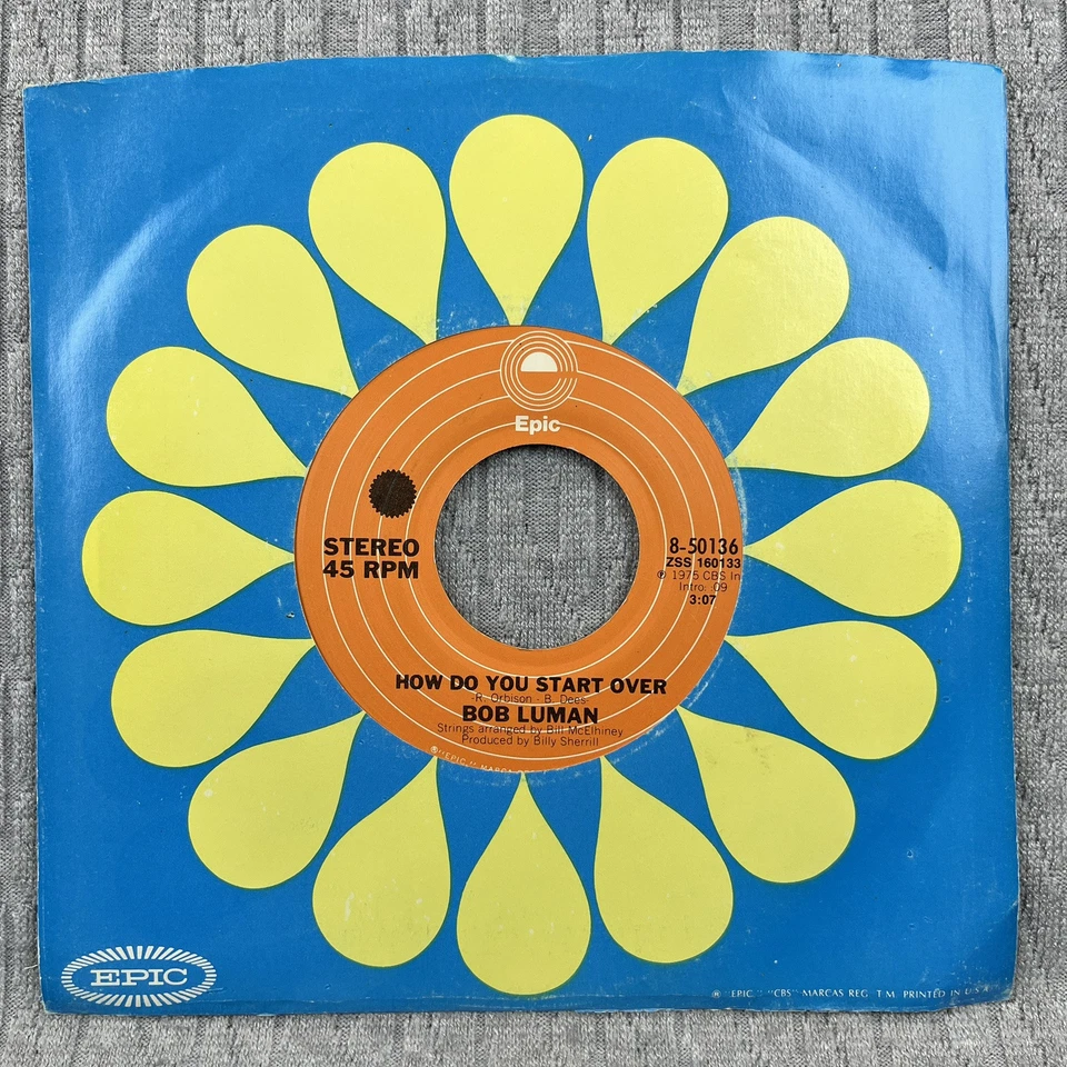 Vintage 45 RPM record bob Luman epic records, country western rhythm, blues rock - Image 2 of 4