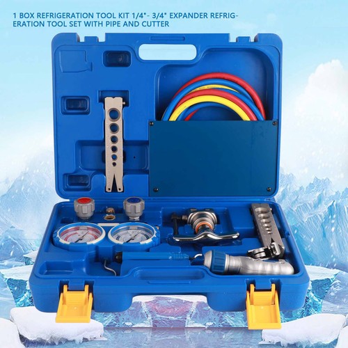 1 Box Refrigeration Tool Kit Expander Refrigeration Tool Set With Pipe And Cutte - Picture 8 of 12