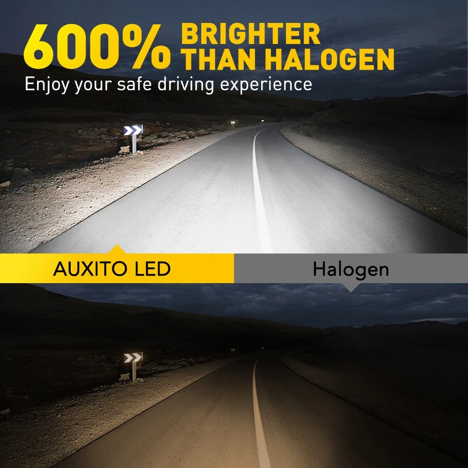 9005 H11 Combo LED Headlight High Low Beam Bulbs Kit 6500K Super White M3S 4/8X - Image 2 of 4