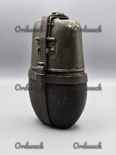 EARLY GERMAN ARMY - CANTEEN - FROM 1959 WITH PLASTIC / WOOD COATING - RARE! - Picture 3 of 16