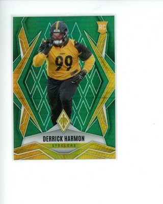 2025 Panini Phoenix Green Hyper #241 Derrick Harmon Rookie RC #d 80/149
