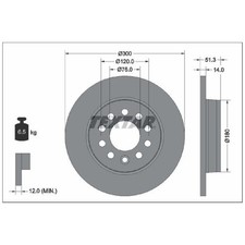 2x Bremsscheibe hinten für VW California T7 STC STM | 26209902