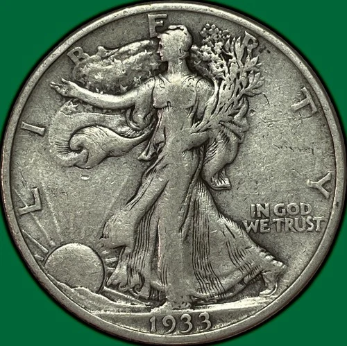 1933-S Walking Liberty Half Dollar Extremely Fine XF Coin #34631