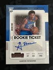 2021-22 Panini Contenders Aaron Wiggins #150 Rookie Ticket Auto RC
