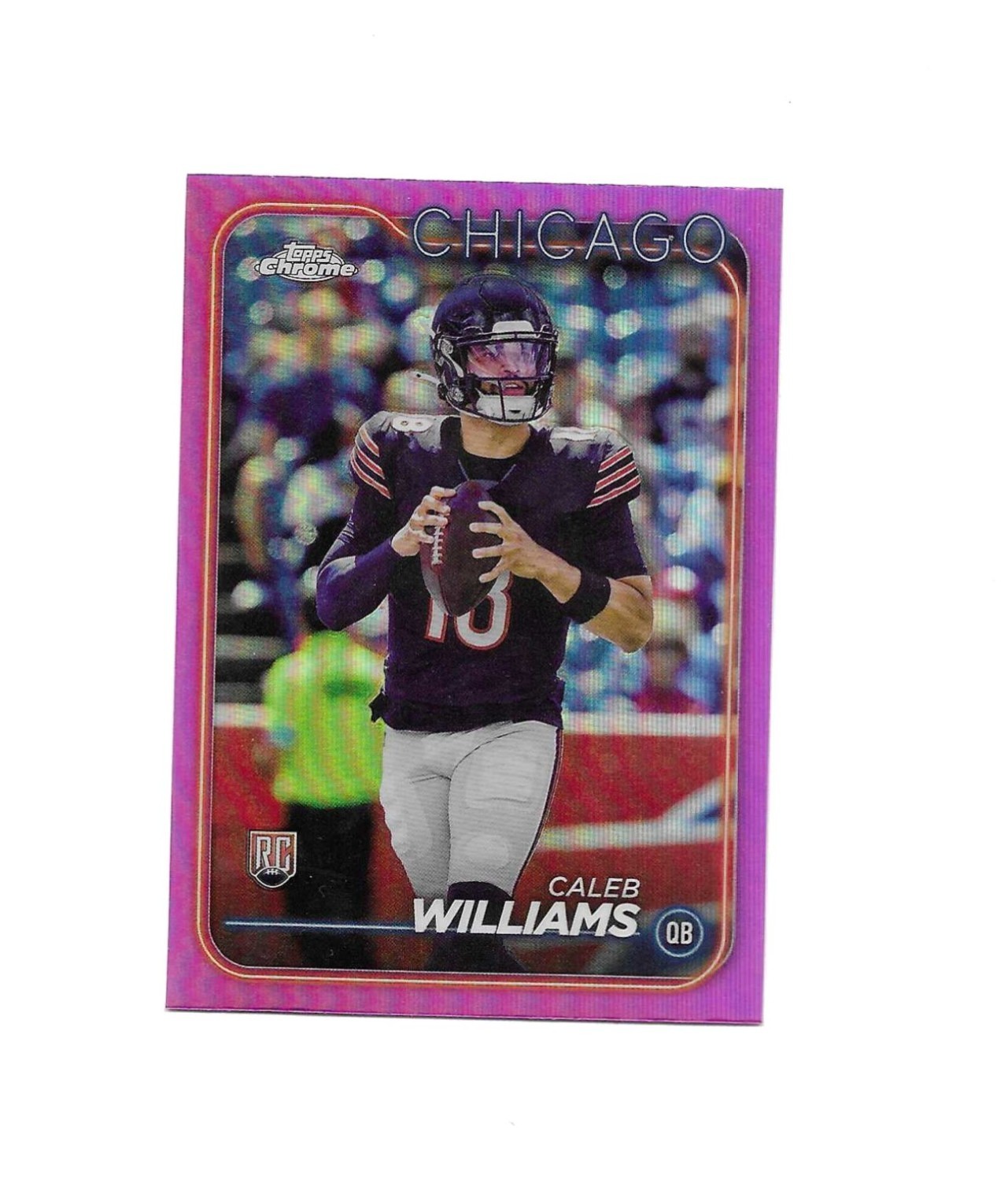 2024 Topps Chrome - Rookies Caleb Williams #202 Pink Refractor (RC)