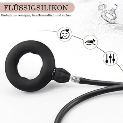 Aufblasbar Penisring Cockring mit Pumpe,Cockringe Extrem Silikon Penisring  | eBay.de