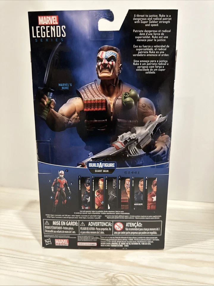 Figura de acción nuclear Marvel Legends Capitán América Guerra Civil Hombre gigante BAF Foto 3 de 4