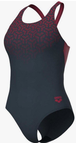 КУПАЛЬНИК Arena KIKKO V с рисунком Дамена Баденцуга Грау