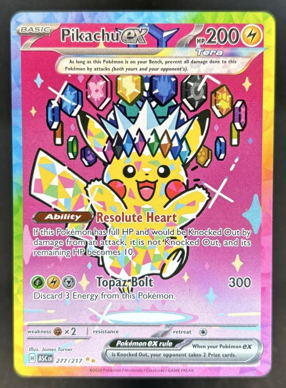 2026 Pokemon Ascended Heroes Pikachu ex Special Illustration Rare #277/217