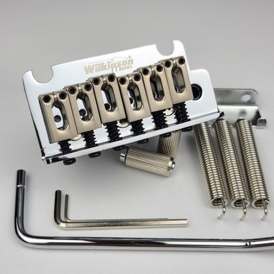 Wilkinson WOV06 2-Point Tremolo System Bridge for Strat Electric Guitar Chrome