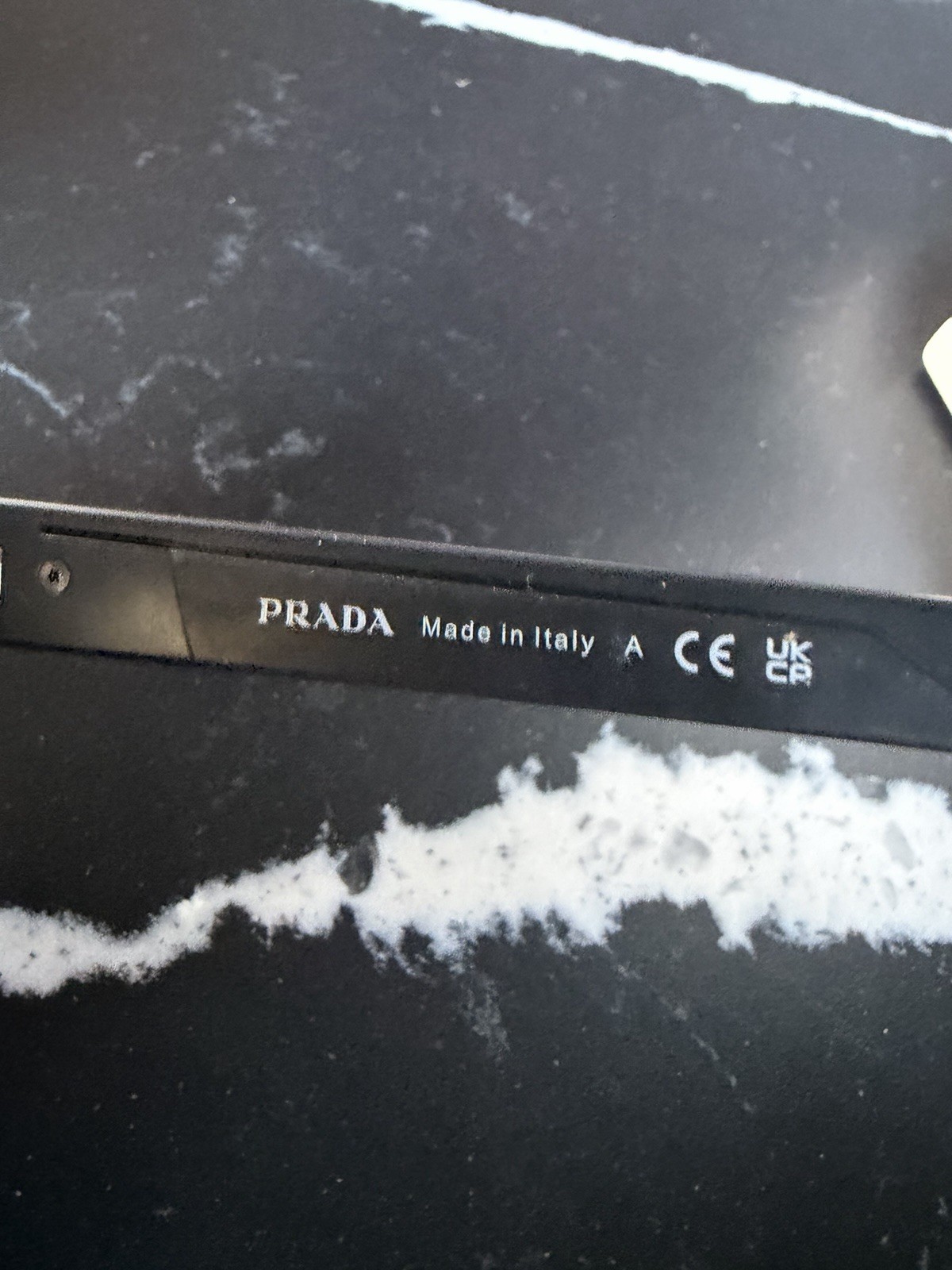 Prada SPS 01Y Shield Black Plastic Men's Sunglasses Purple Mirrored Lens 130mm thumbnail 8