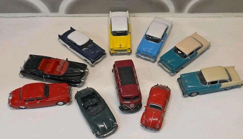 Ho 1:87 Scale Lot of 10 Malibu International LTD VW, Porsche, Jaguar,Chevy etc. - Image 2 of 4