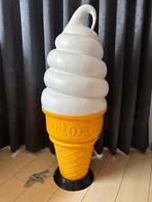 Nissei Soft Serve Ice Cream Stand Light Display Lamp Store Decor from Japan